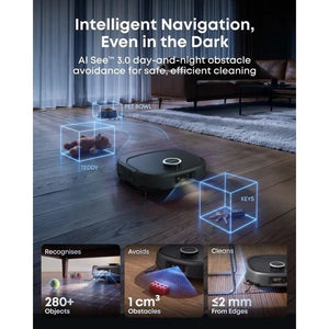 eufy Robot Vacuum Omni E35 with All-in-One Station, Black - ROBOT VACUUM CLEANER - Beattys of Loughrea