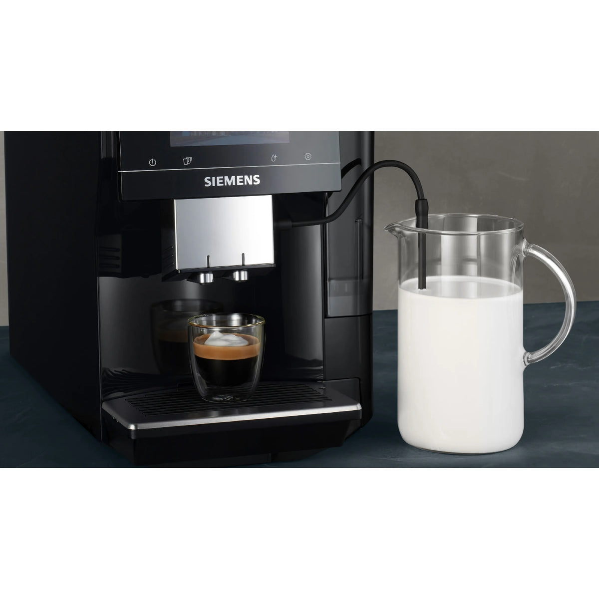 Siemens EQ700 Classic Piano Black Bean-to-Cup Coffee Machine (TP713GB9)