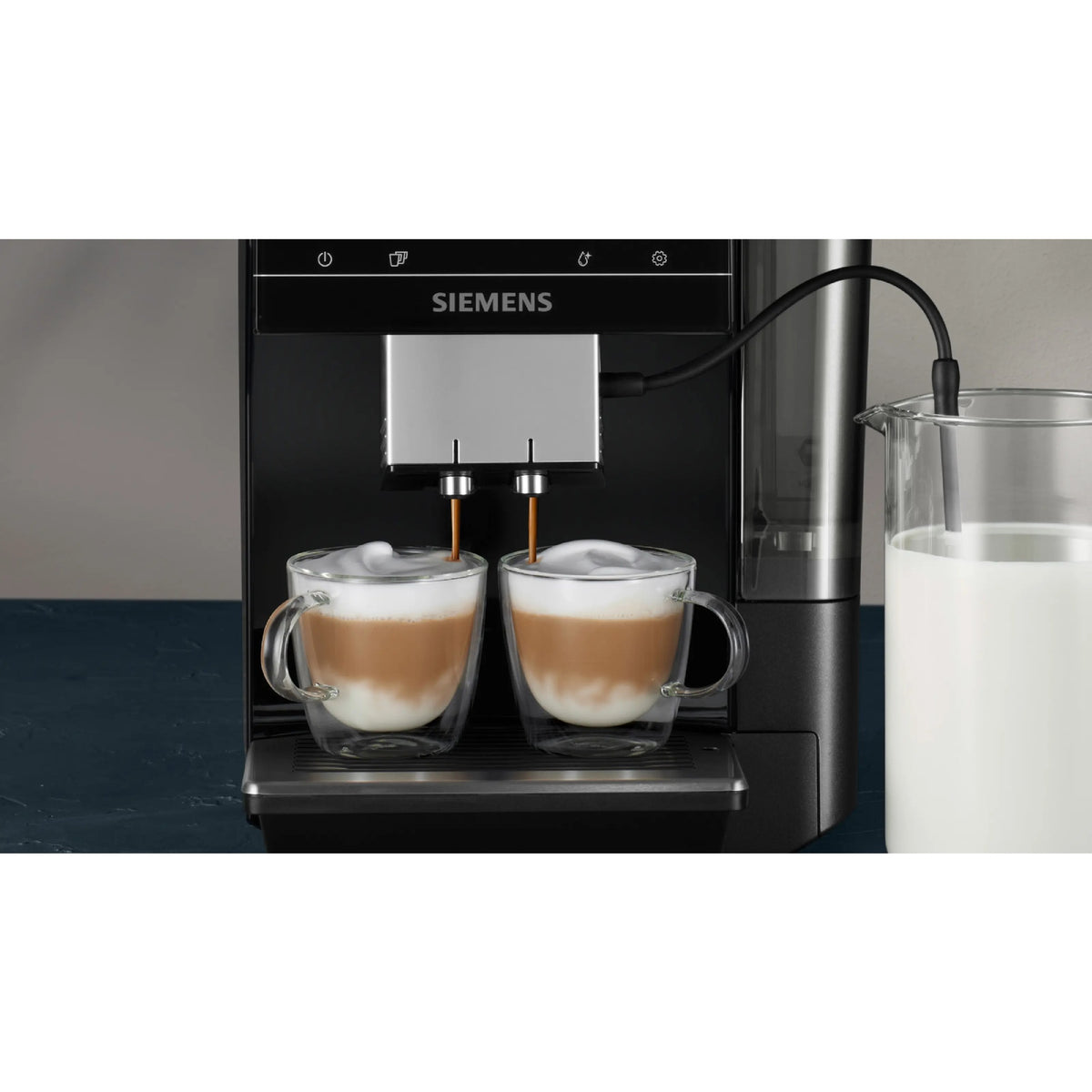 Siemens EQ700 Classic Piano Black Bean-to-Cup Coffee Machine (TP713GB9)
