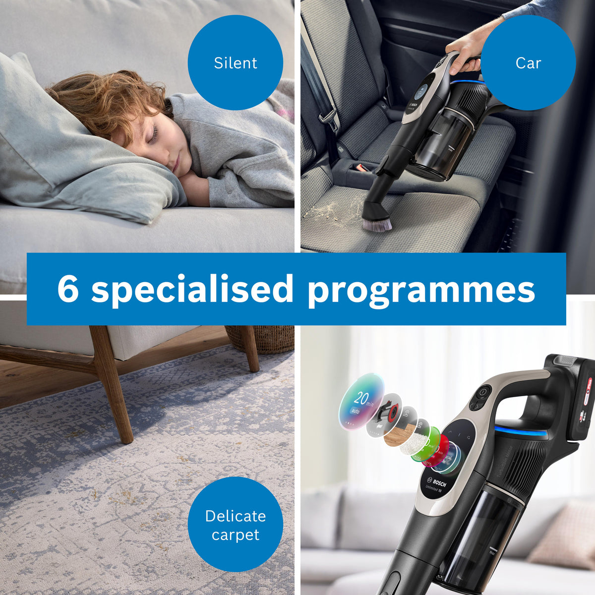 Bosch Unlimited 10 Cordless Vacuum Cleaner, Graphite | BBS1041GGB