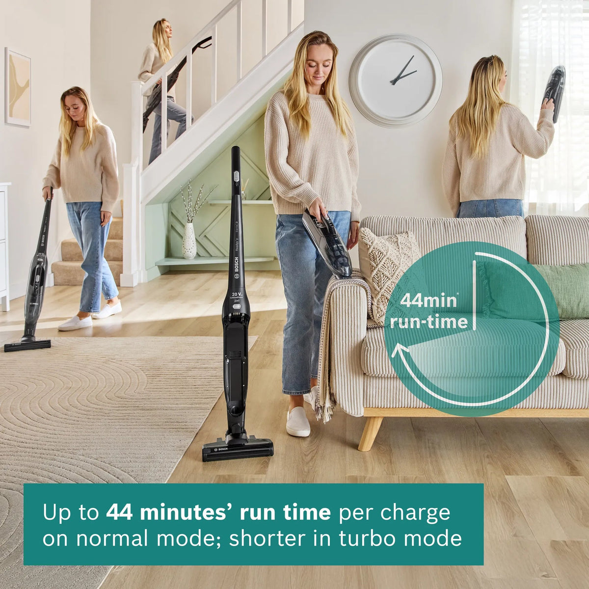 Bosch Readyy'y Series 2 Cordless Vacuum, Black | BCHF220GB - VACUUM CLEANER NOT ROBOT - Beattys of Loughrea