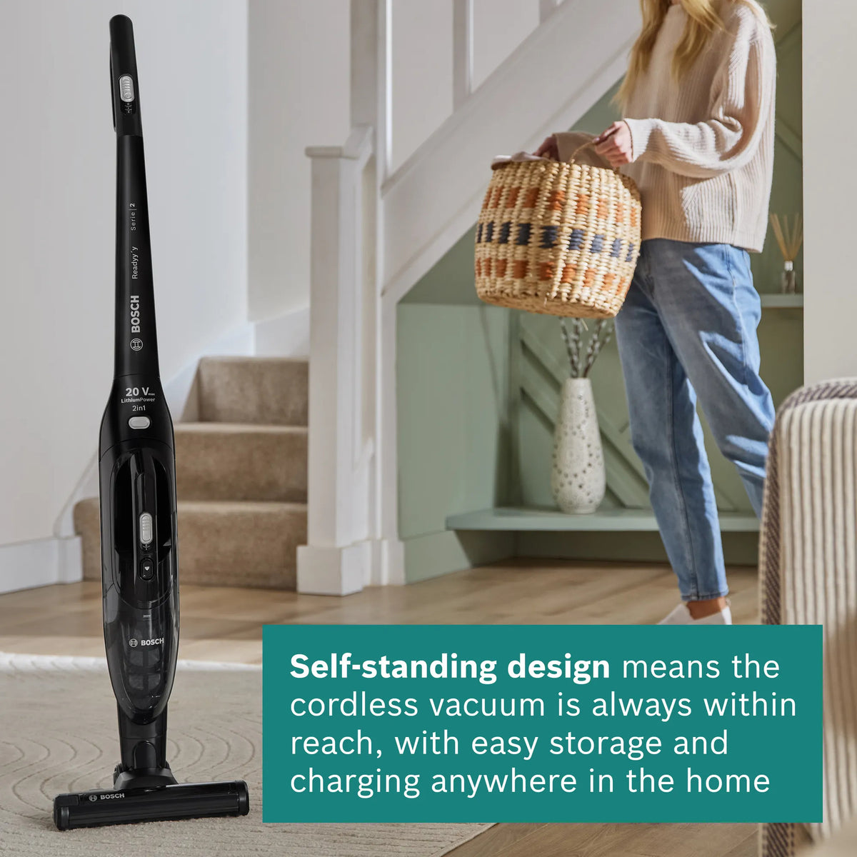 Bosch Readyy'y Series 2 Cordless Vacuum, Black | BCHF220GB - VACUUM CLEANER NOT ROBOT - Beattys of Loughrea