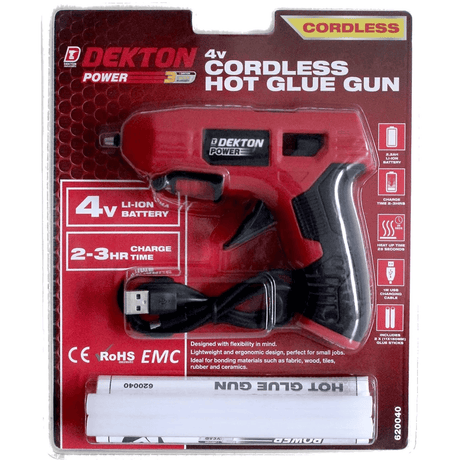 Dekton 4V Cordless Glue Gun - HEAT GUNS - Beattys of Loughrea