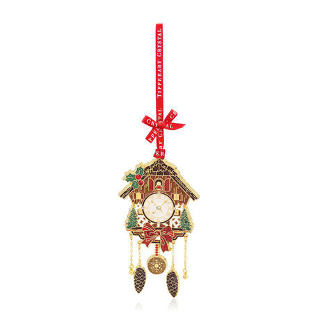 Tipperary Crystal Sparkle Cuckoo Clock Hanging Decoration - XMAS HANGING DECOS - Beattys of Loughrea