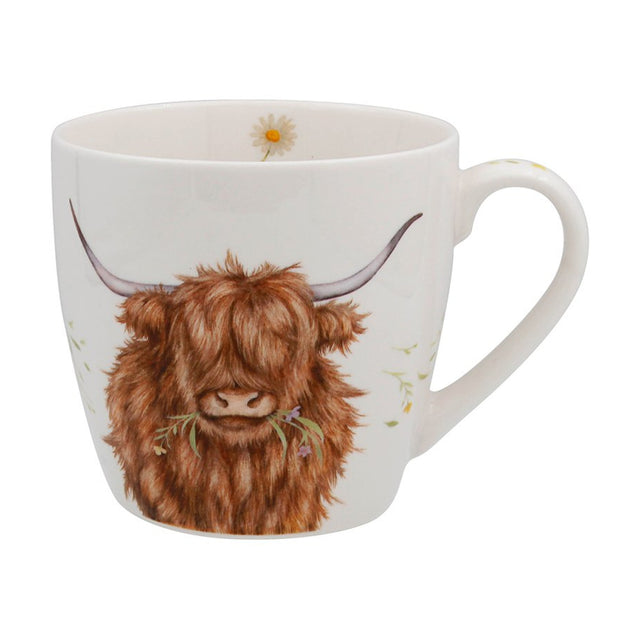Highland Cow Breakfast Mug