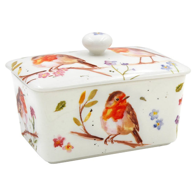 Robin Butter Dish – Jennifer Rose Design - General Loose Ware - Beattys of Loughrea