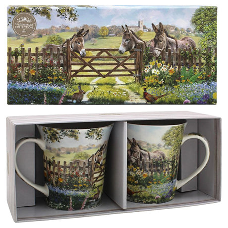 Donkey Mugs, Set of 2 - Mug Sets - Beattys of Loughrea