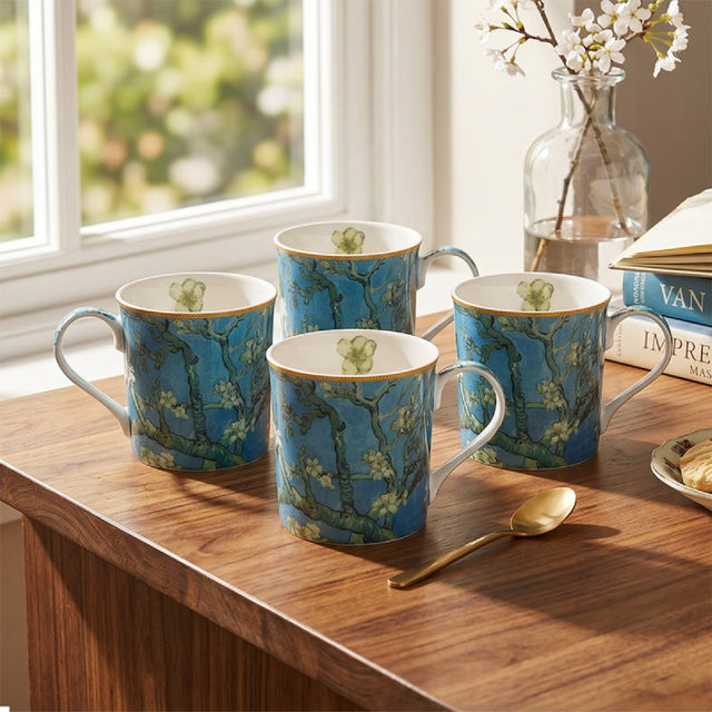 Almond Blossom Mugs, Set of 4 – Vincent van Gogh - GENERAL LOOSE WARE - Beattys of Loughrea