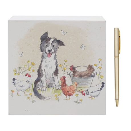 Collie & Hens Memo Pad - STATIONERY - Beattys of Loughrea