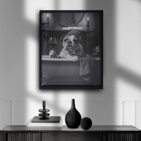 Bulldog Wall Art, 45 x 60cm - PICTURES, PAINTINGS - Beattys of Loughrea