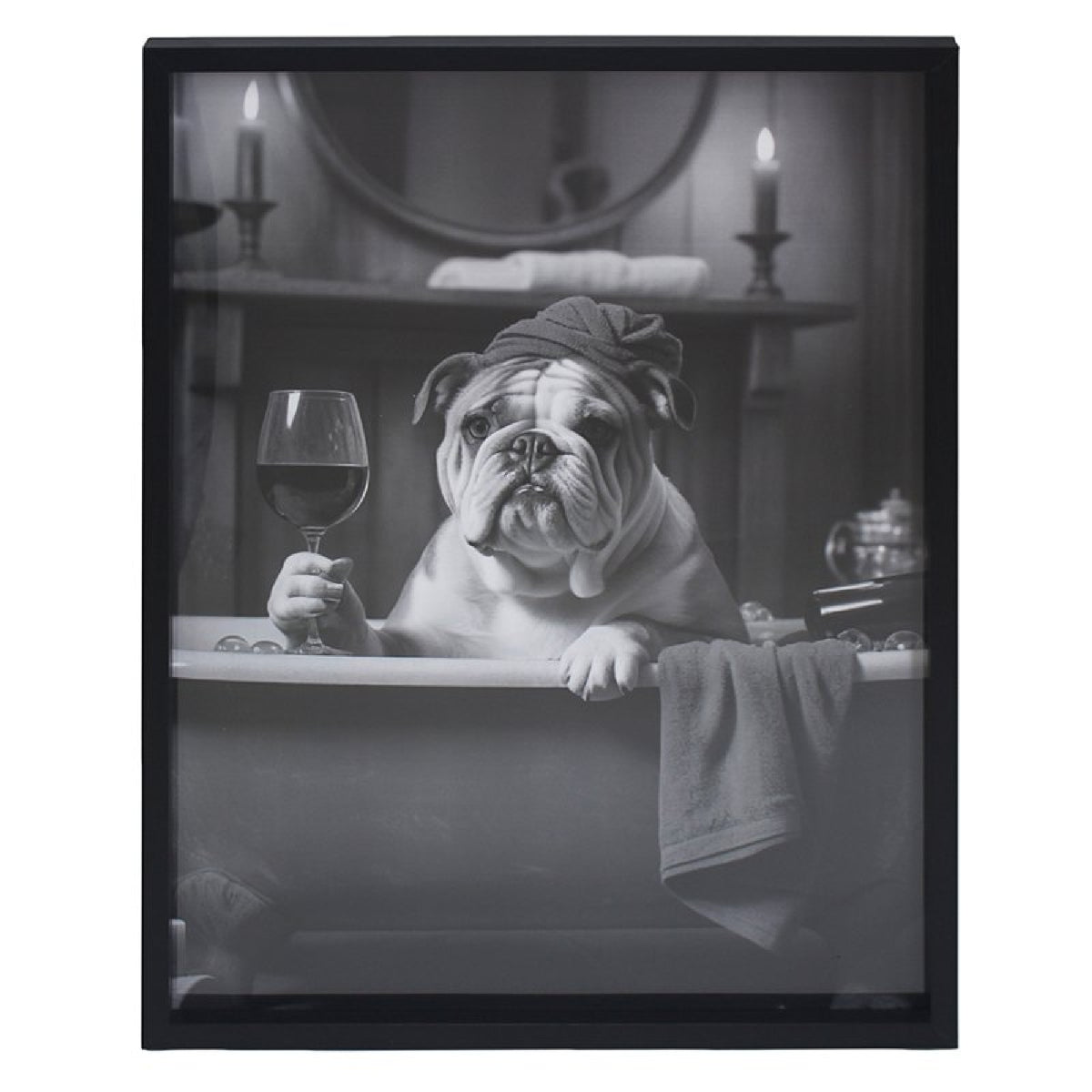 Bulldog Wall Art, 45 x 60cm - PICTURES, PAINTINGS - Beattys of Loughrea