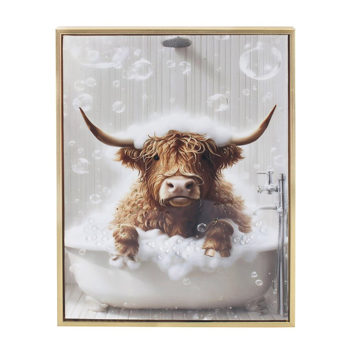 Highland Cow Bath Wall Art - PICTURES, PAINTINGS - Beattys of Loughrea