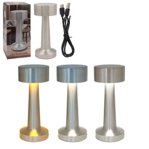 LED Touch Lamp - Silver - TABLE/BEDSIDE LAMPS - Beattys of Loughrea