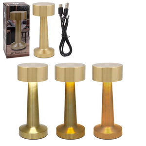 LED Touch Lamp - Gold - TABLE/BEDSIDE LAMPS - Beattys of Loughrea