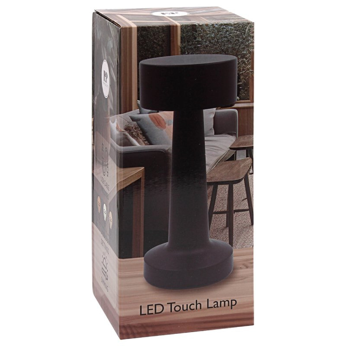LED Touch Lamp - Black - TABLE/BEDSIDE LAMPS - Beattys of Loughrea