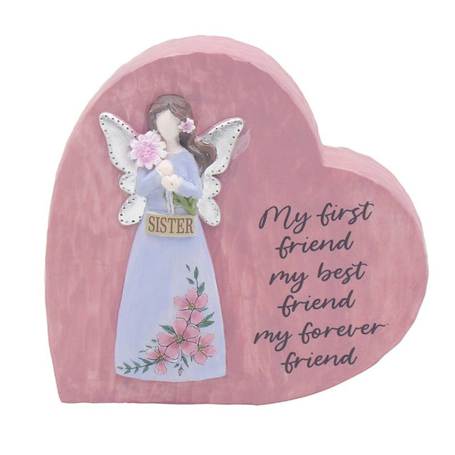 Love & Affection Heart Plaque - Sister - ORNAMENTS - Beattys of Loughrea