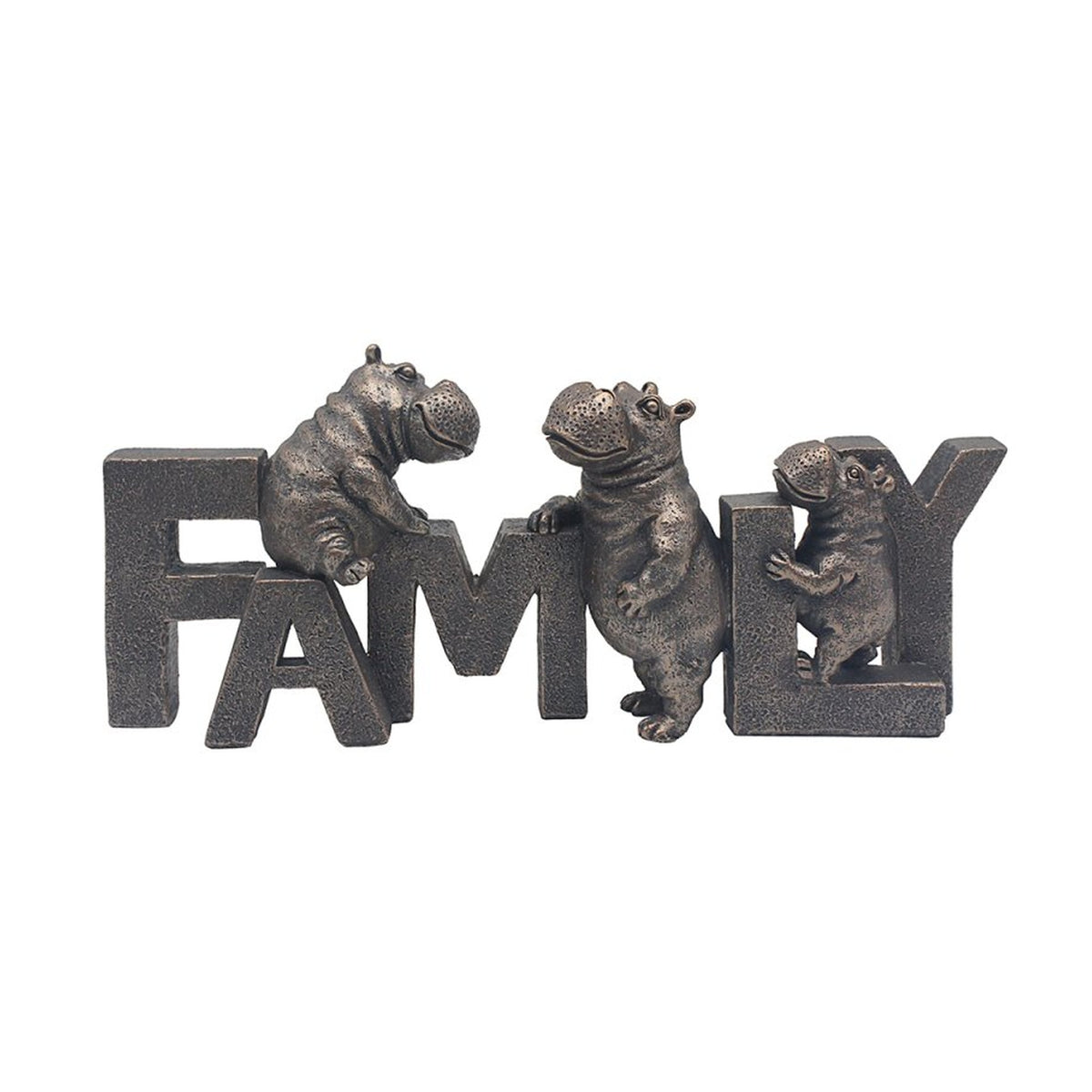 Happy Hippo Family Ornament