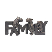 Happy Hippo Family Ornament
