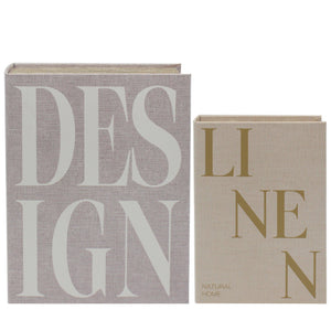 Set of 2 Decorative Book Boxes – Design - ORNAMENTS - Beattys of Loughrea