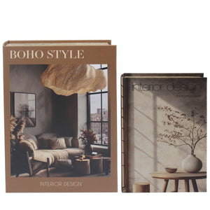 Set of 2 Decorative Book Boxes – Boho - ORNAMENTS - Beattys of Loughrea