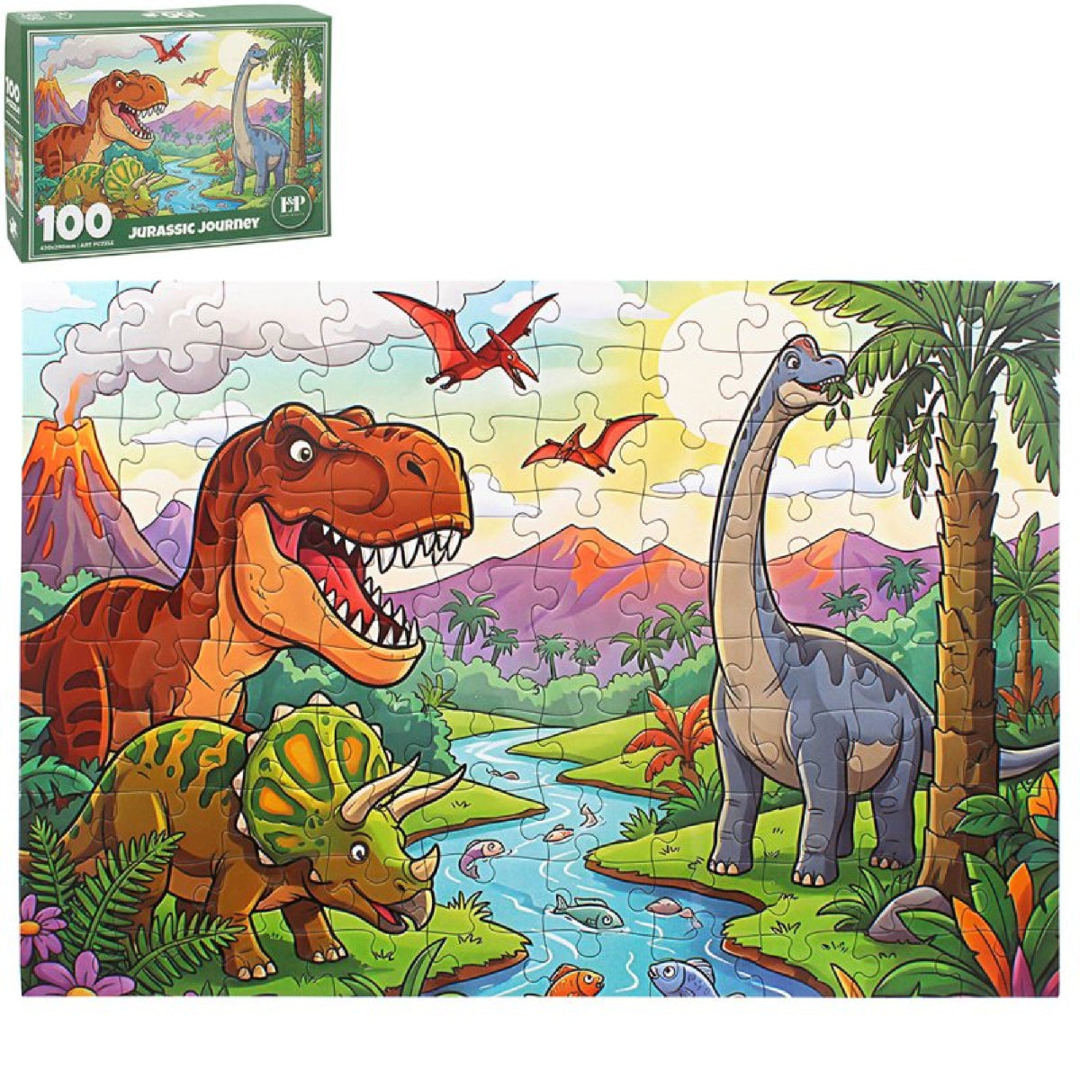 Dinosaurs Jigsaw Puzzle - 100 Pieces - JIGSAWS - Beattys of Loughrea
