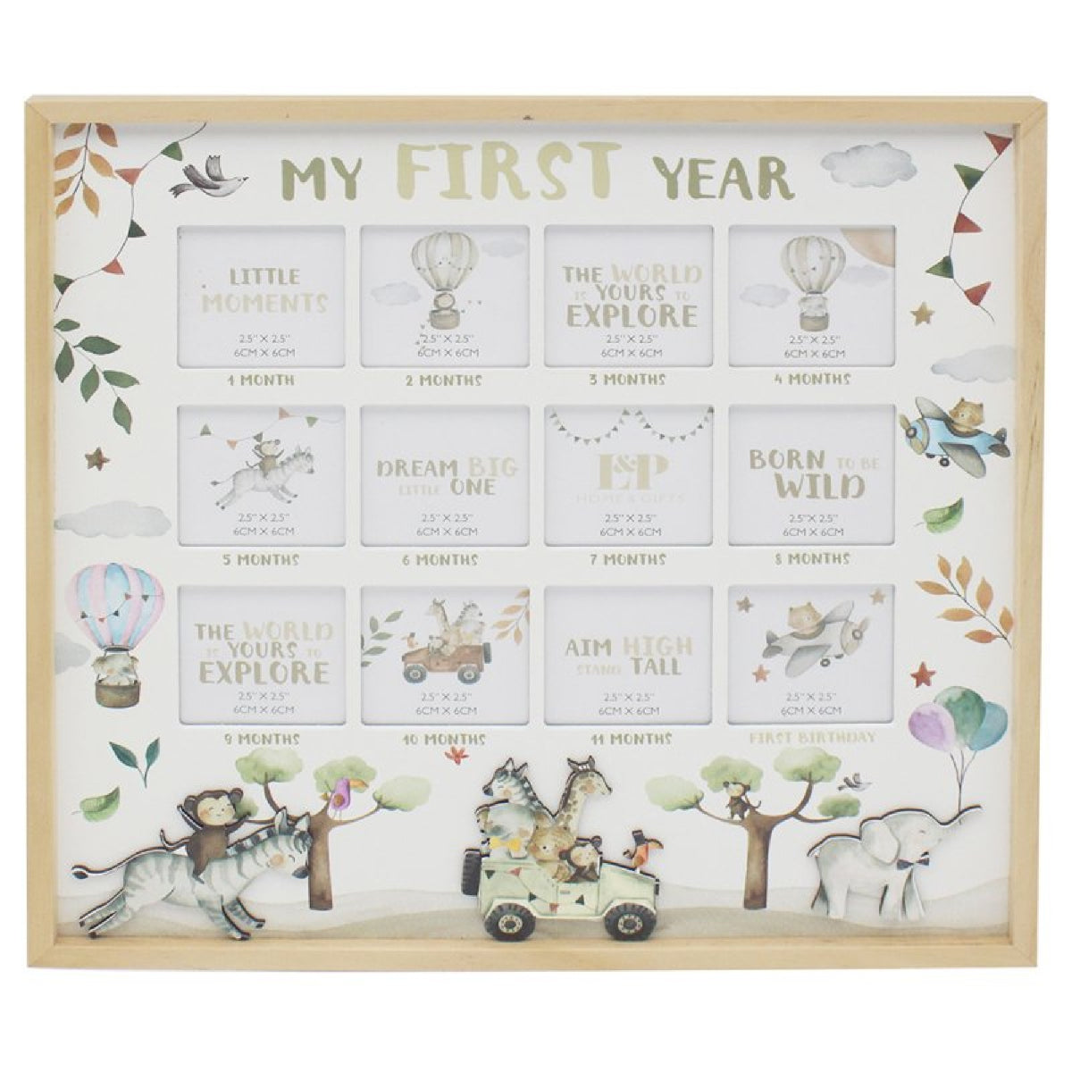 Dream Big 1st Year Photo Frame - PHOTO FRAMES - PLATED, GILT, STONE - Beattys of Loughrea