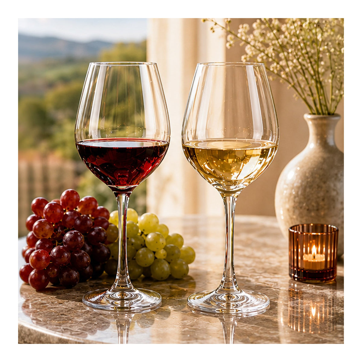 Devielle Ripple Wine Glasses, 560ml (Set of 4)