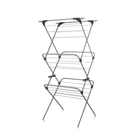 Minky Sure Grip 3 Tier Concertina Airer - CLEANING CLOTHES AIRER - Beattys of Loughrea
