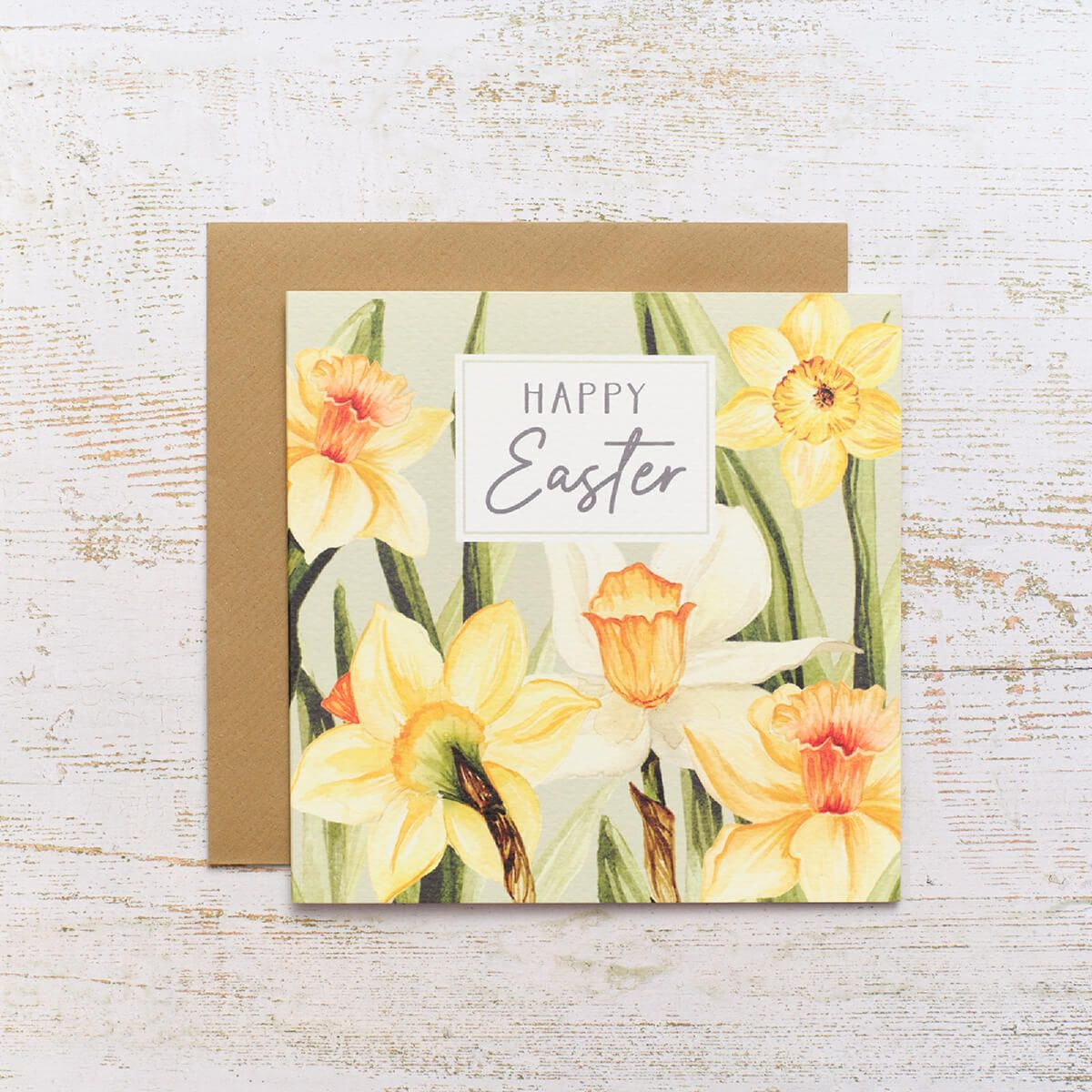 R13 DAFFODIL HAPPY EASTER CARD 4FS220