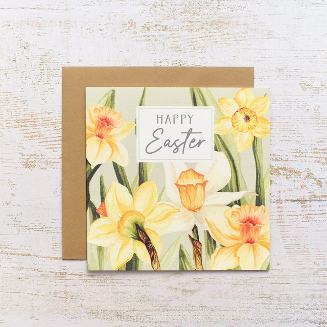 R13 DAFFODIL HAPPY EASTER CARD 4FS220
