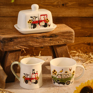 R13 RURAL FARM CERAMIC BUTTER DISH 7RU102