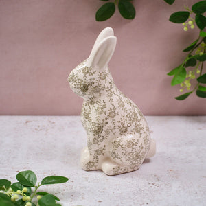 R13 WOODLAND COTTAGE STONEWARE LARGE HARE 7WC112
