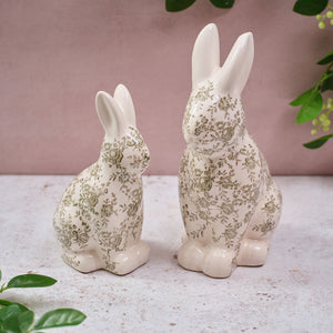 R13 WOODLAND COTTAGE STONEWARE SMALL HARE 7WC113