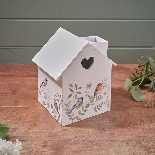 R13 BIRD SONG BRITISH BIRDS WOOD TISSUE BOX HOLDER 8BS240