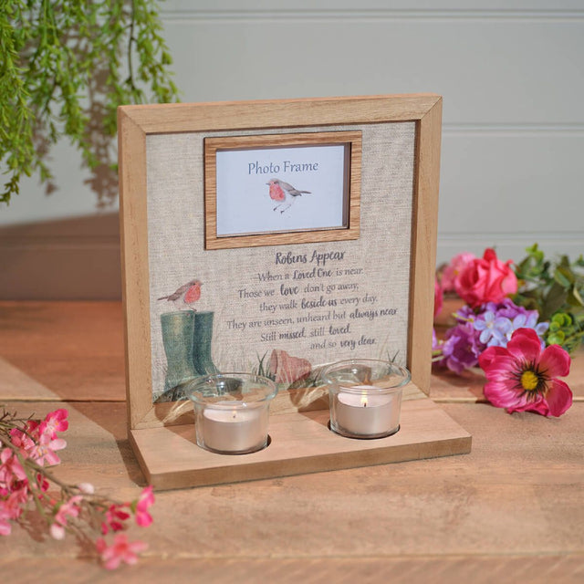R13 ROBINS APPEAR WHEN LOVED ONES ARE NEAR WOOD FRAME 8RS534