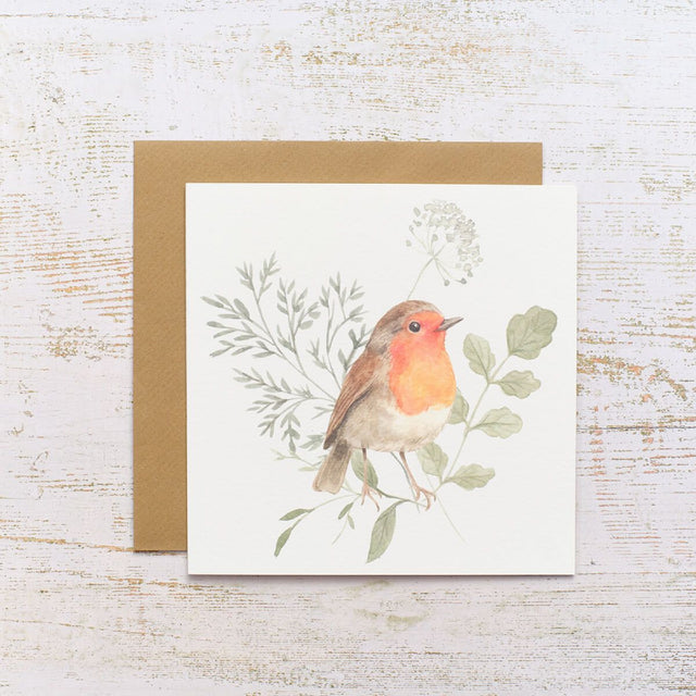 R13 BIRD SONG ROBIN CARD 4BS105