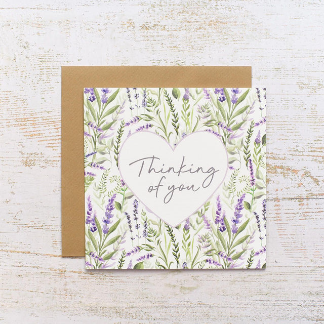 R13 LAVENDER THINKING OF YOU CARD 4LA106