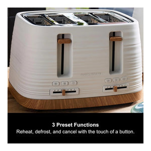 Morphy Richards Clay 243102 4 Slice Toaster, China Clay