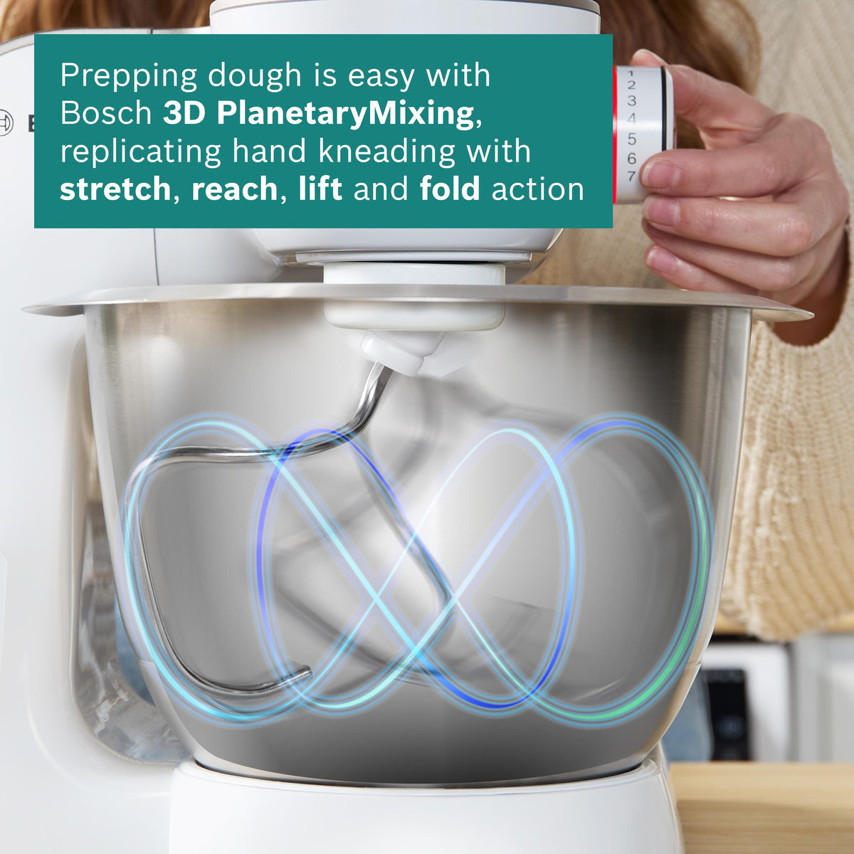 Bosch MUM5 Stand Mixer with Integrated Scales, 1000W, White | MUM5XW40G - FOOD PROCESSORS - Beattys of Loughrea