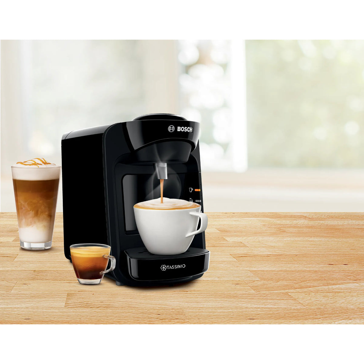 Bosch Tassimo Suny Coffee Pod Machine, Black | TAS3102GB - COFFEE MAKERS / ACCESSORIES - Beattys of Loughrea