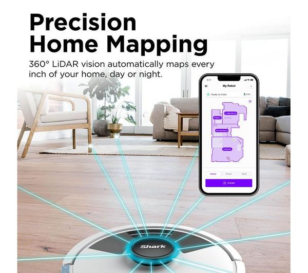 Shark Matrix Plus 2 - in - 1 Robot Vacuum & Mop White | RV2620WDUKWH - ROBOT VACUUM CLEANER - Beattys of Loughrea