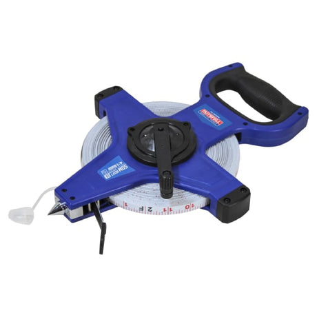Faithfull Fast Rewind Open Frame Long Tape 50m/165ft - TAPE MEASURES - Beattys of Loughrea