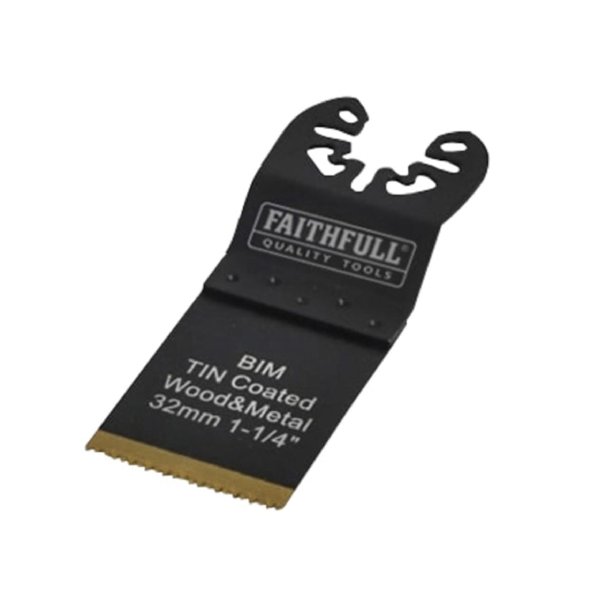 Faithfull TiN-Coated Bi-Metal Flush Cut Multi-Tool Blade 32mm, Universal Fit