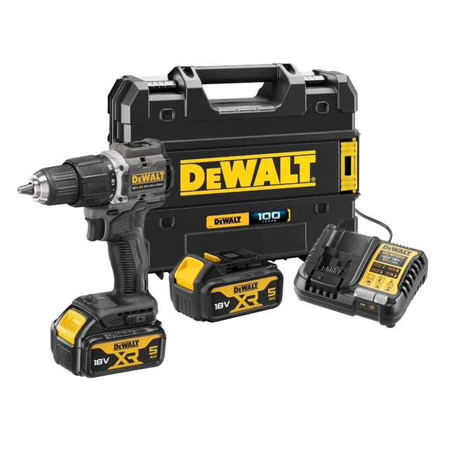 100th Anniversary DeWalt Combi Drill 2x5Ah Li-Ion 18V Brushless - DRILLS - Beattys of Loughrea