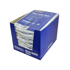 Faithfull Woven White Rubble Sacks, Pack of 5