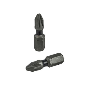 Faithfull Pozi Impact Screwdriver Bits PZ2 x 25mm, Pack of 20