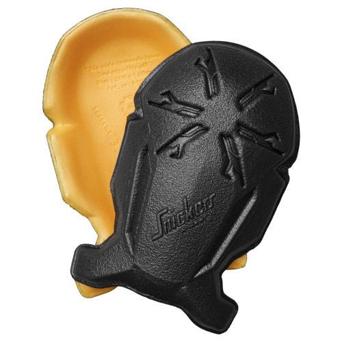 Snickers Ergonomic Kneepads Black/Yellow - KNEE PADS /PROTECTIVE GLOVE - Beattys of Loughrea