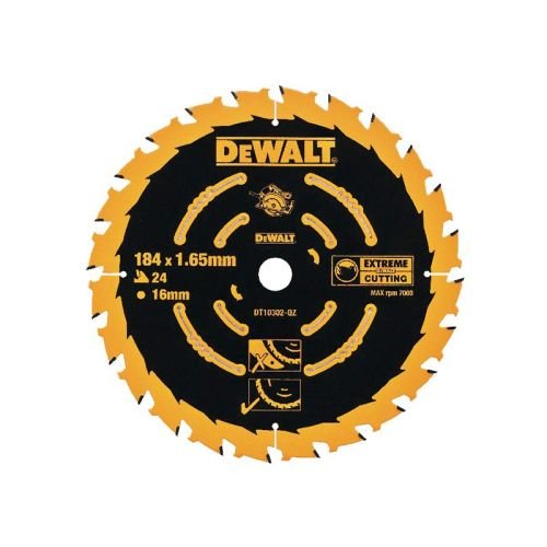 DEWALT EXTREME 184X16MM 24T CIRCULAR SAW BLADE DEWDT10302QZ - BLADES - Beattys of Loughrea
