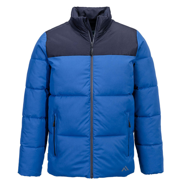 Portwest KX3 Insulated Baffle Jacket Quartz/Navy Size Large - JACKET/ BODYWARMER - Beattys of Loughrea