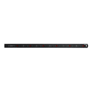 Faithfull Matt Black Stainless Steel Measuring Rule, 600mm